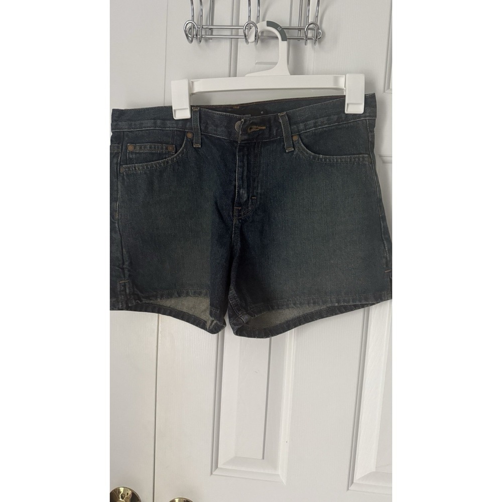 Women's Blue Denim Shorts in A Sz 10 3 Inch Inseam Excellent Used Cond.leg Slits
